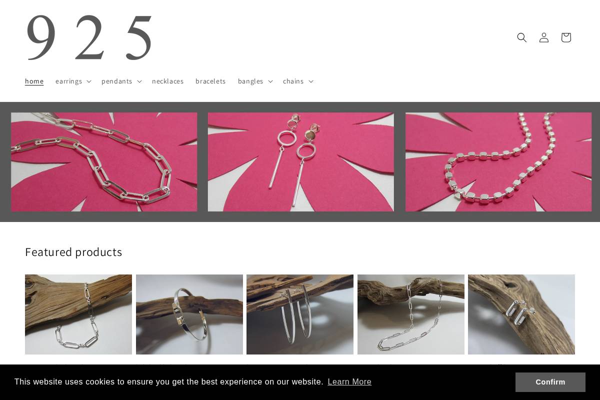 925-silver.co.uk homepage screenshot
