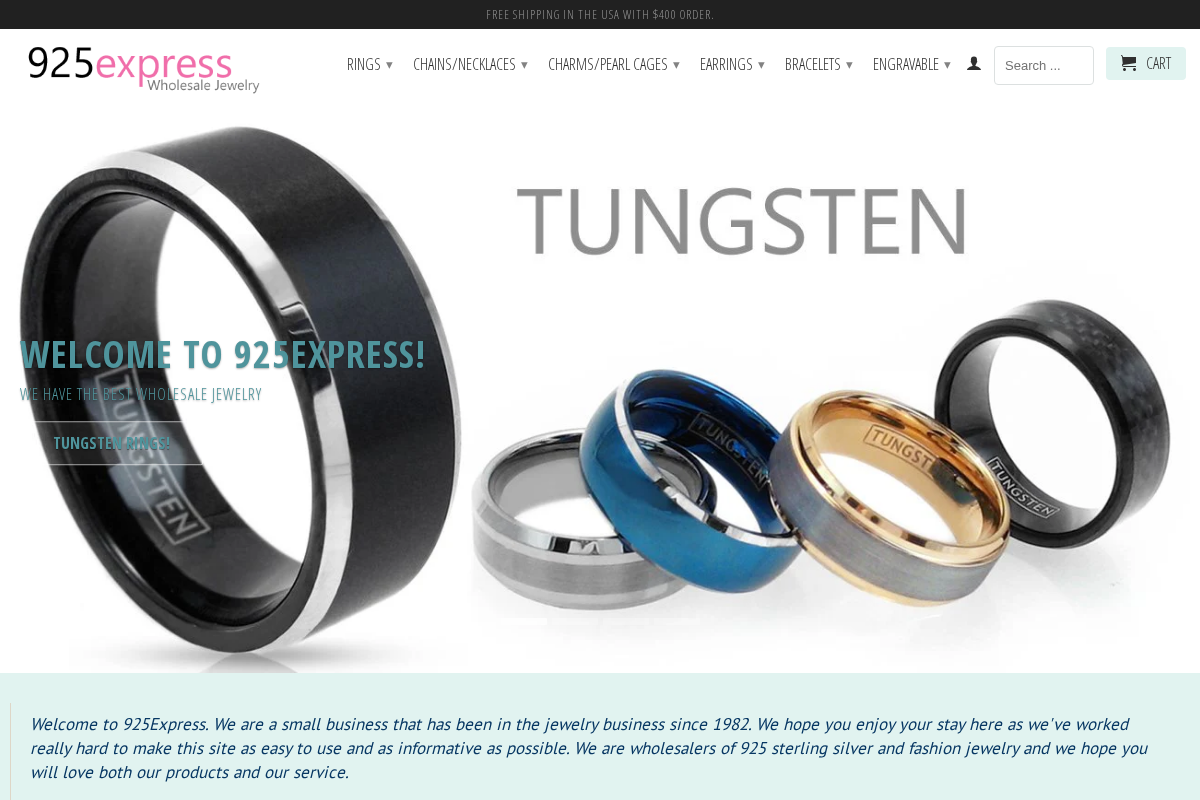 925Express homepage screenshot