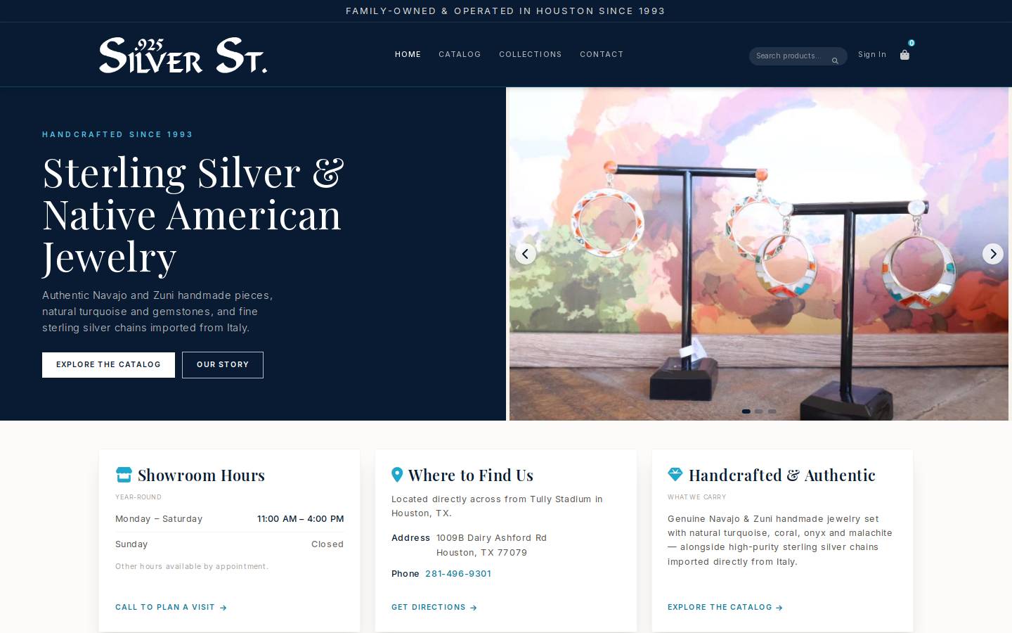 925silverstreet.com homepage screenshot