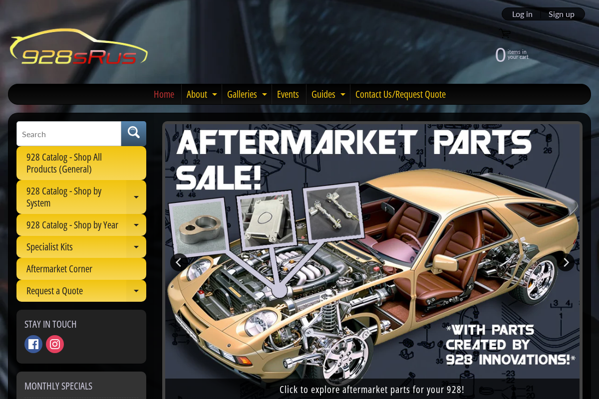 928sRus, Inc. homepage screenshot