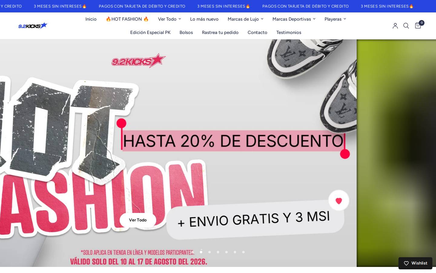 92kicks.com homepage screenshot