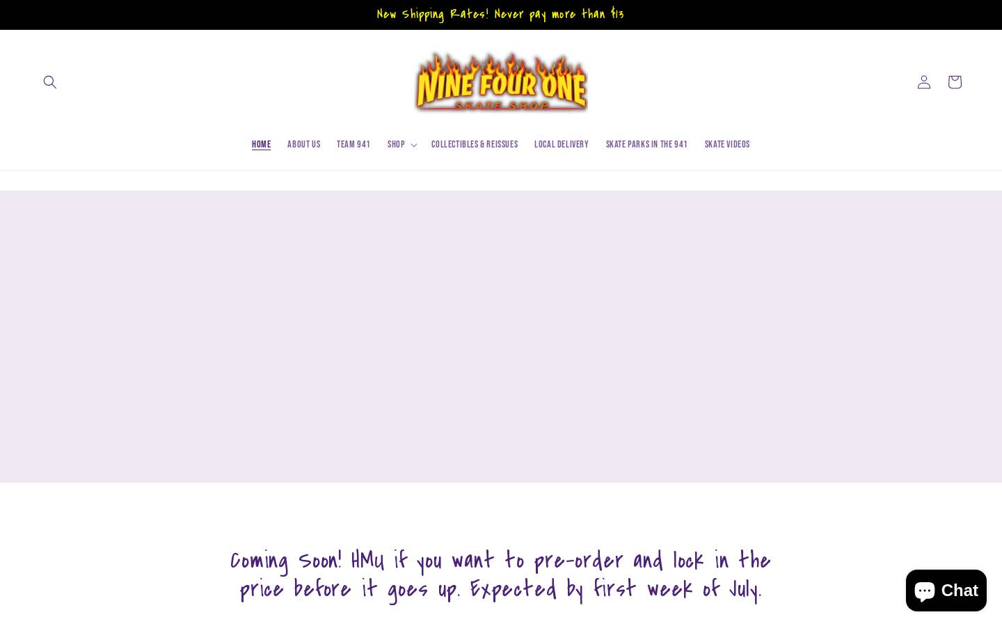941skateshop.com homepage screenshot