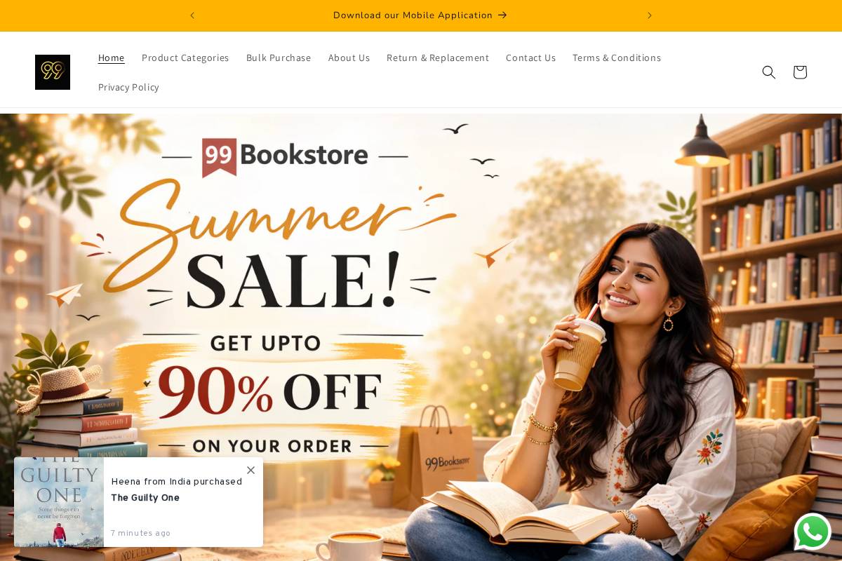 99bookstores.com homepage screenshot
