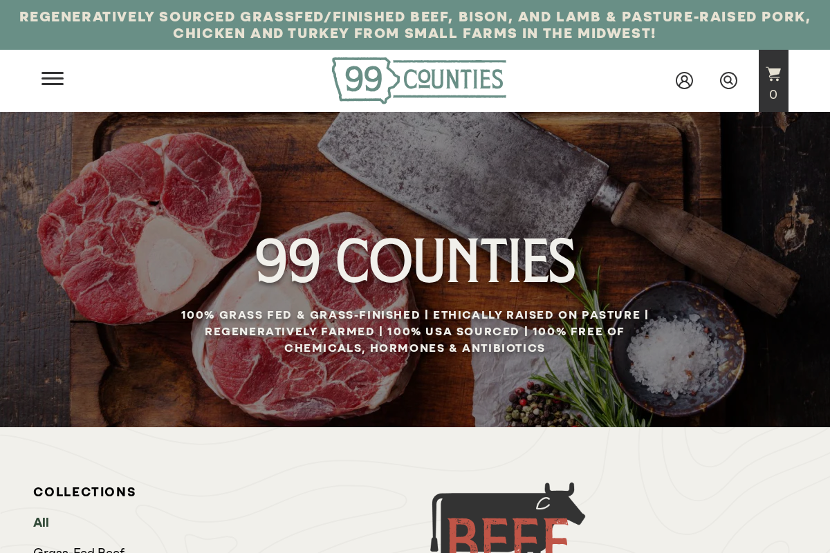 Regenerative Beef, Pork, & Poultry homepage screenshot