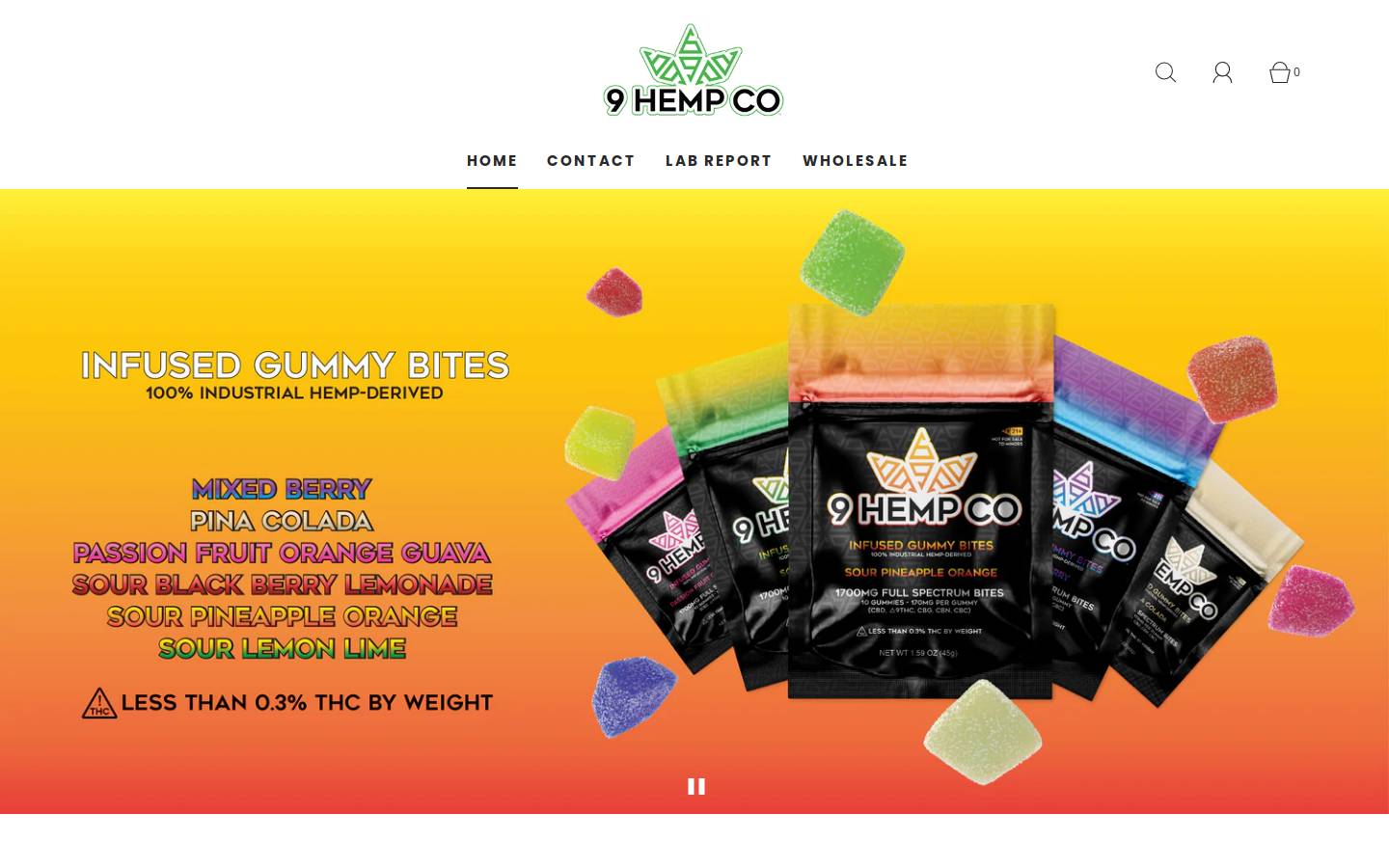 9hempco.com homepage screenshot