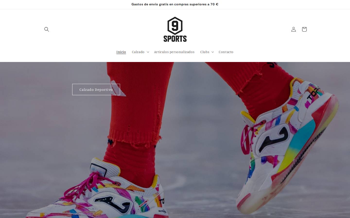 9sports.shop homepage screenshot