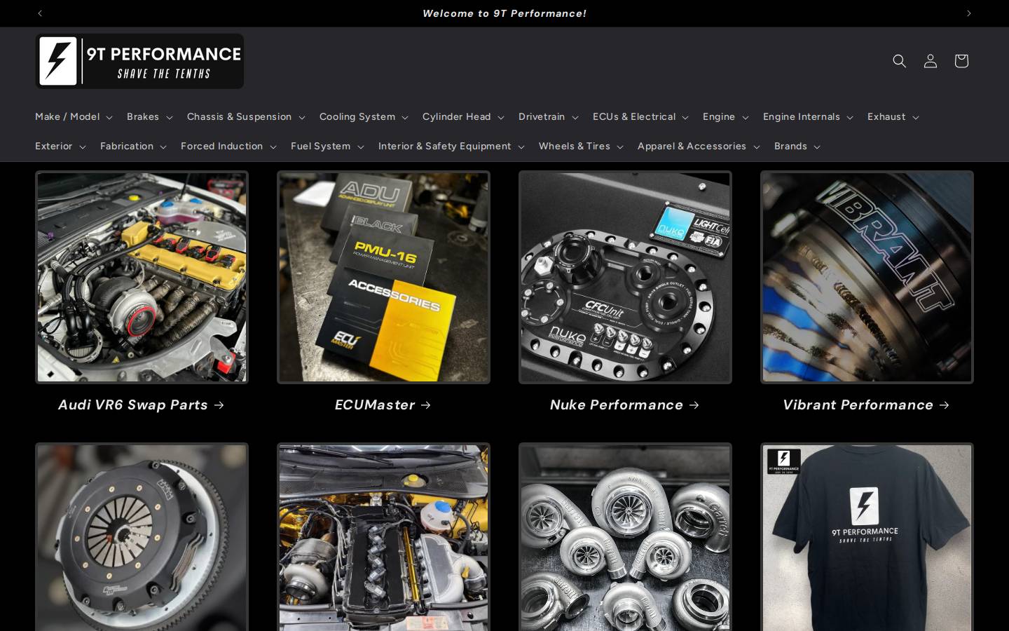 9tperformance.com homepage screenshot