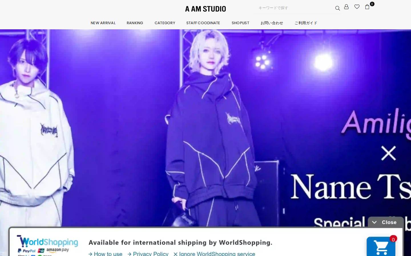 a-am-studio.jp homepage screenshot
