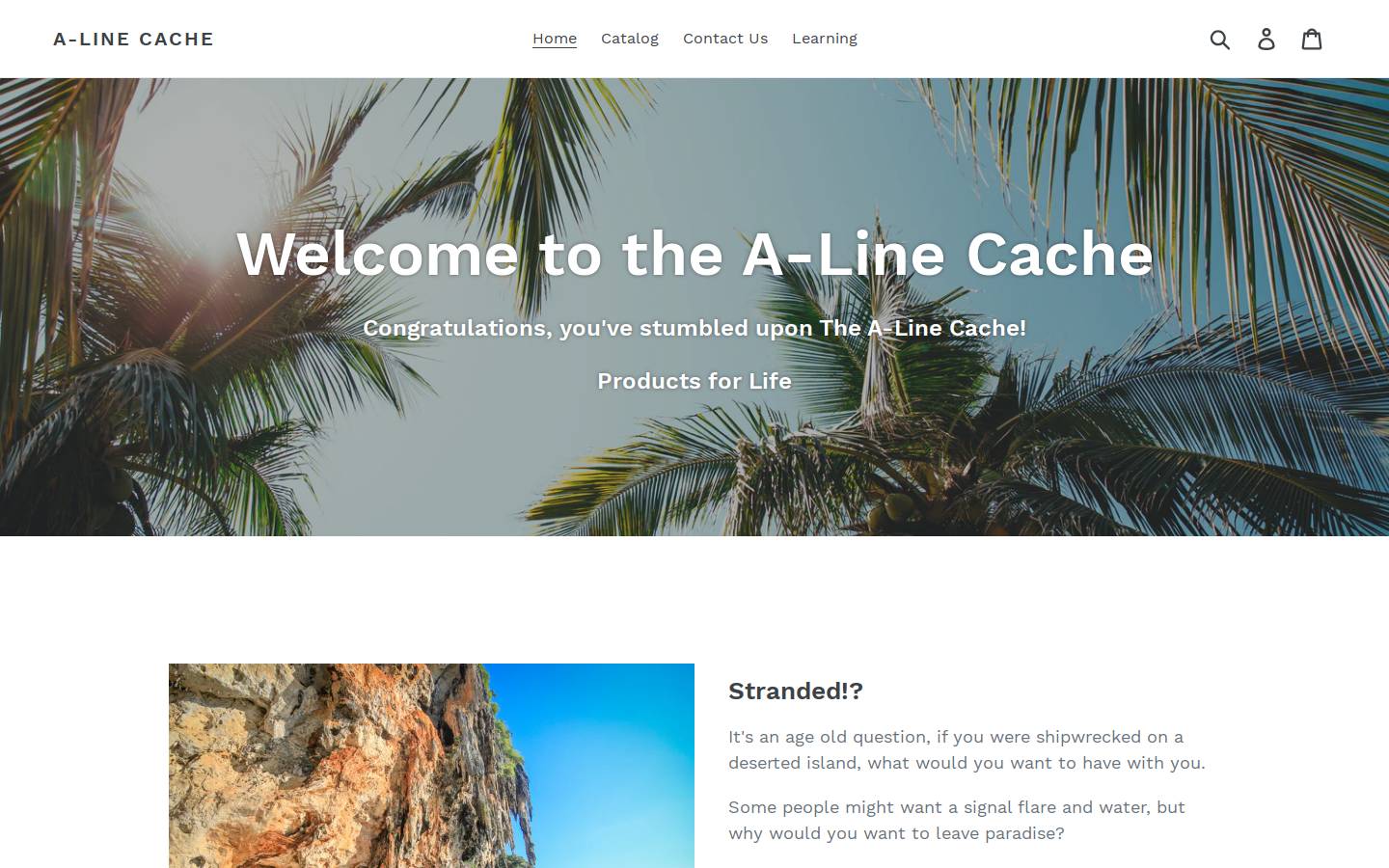 a-linecache.com homepage screenshot