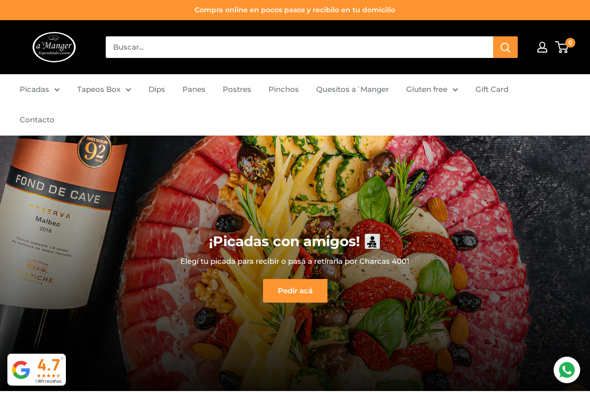a-manger.com homepage screenshot