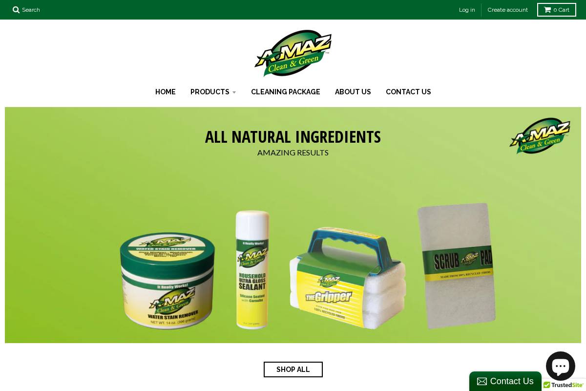 a-maz.com homepage screenshot