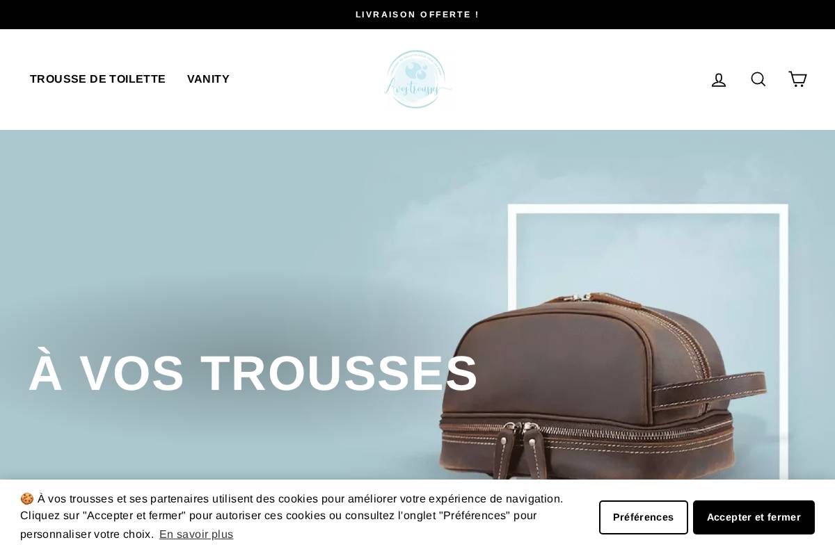 À vos trousses homepage screenshot