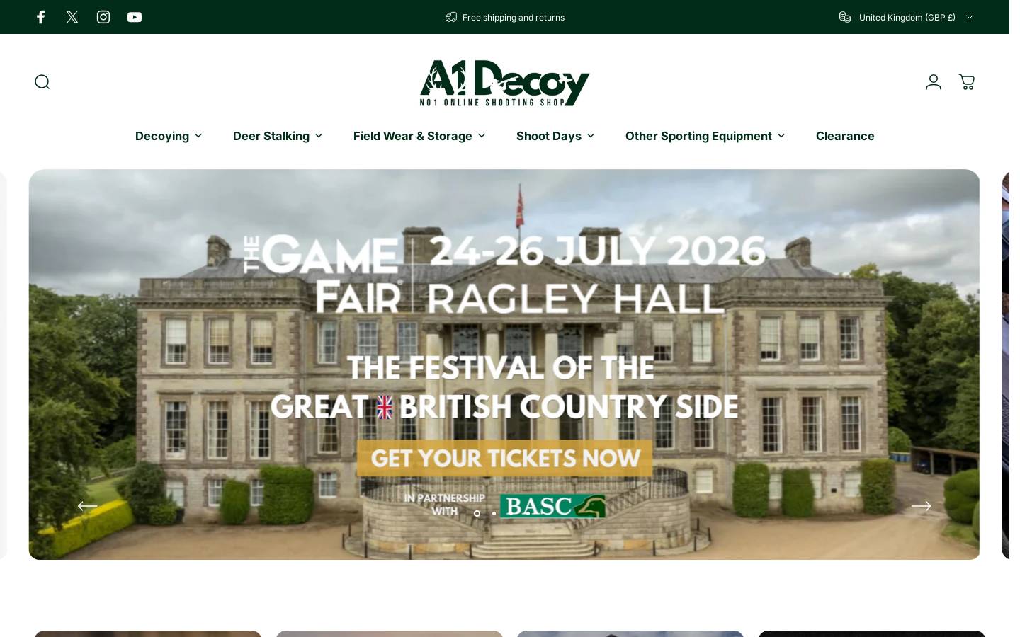 A1 Decoy homepage screenshot