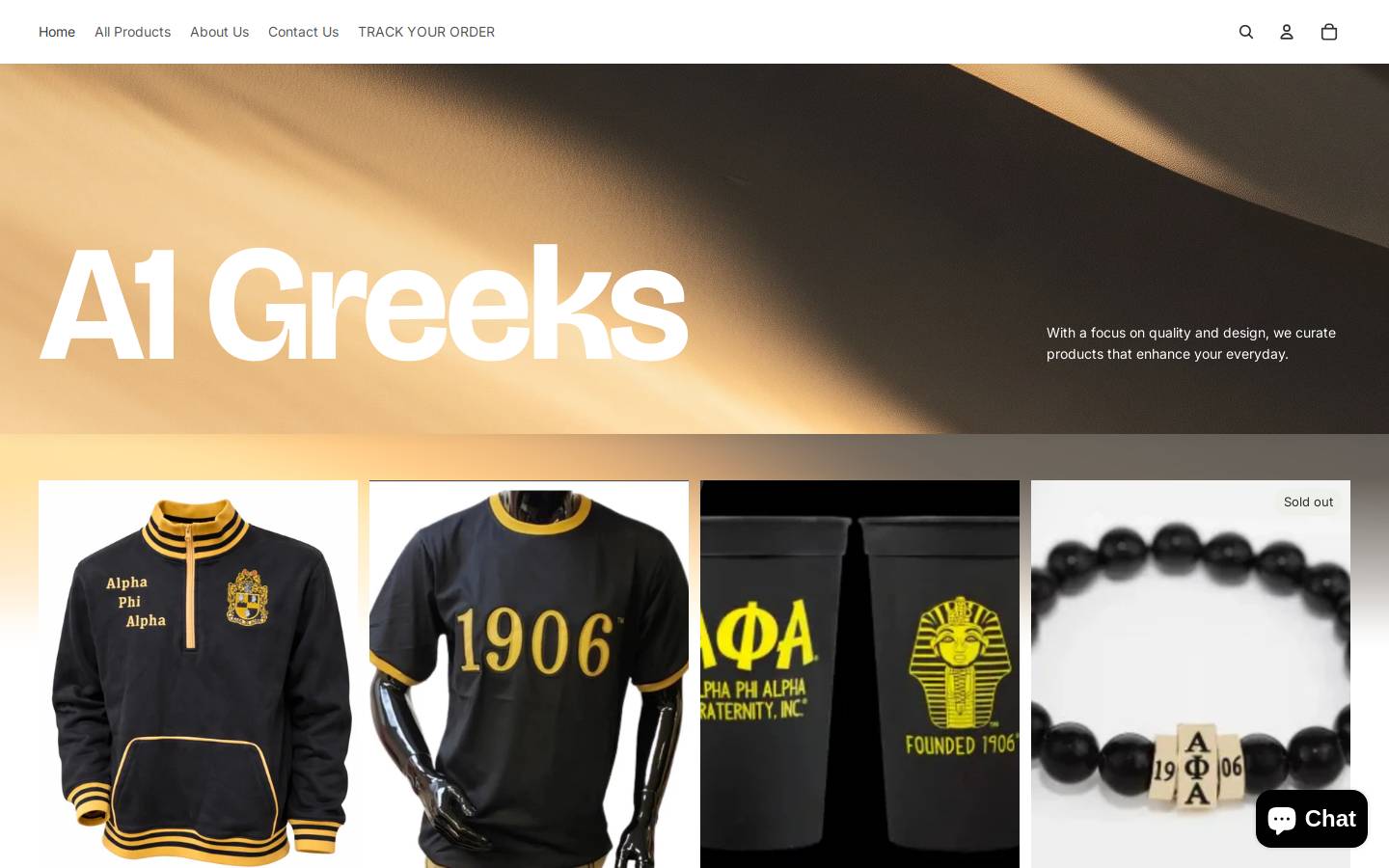 a1greeks.com homepage screenshot
