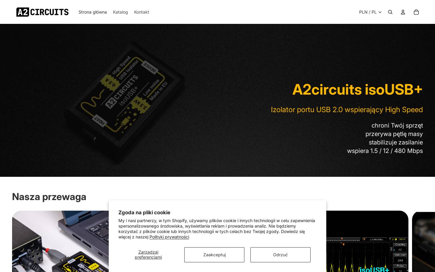a2circuits.com homepage screenshot
