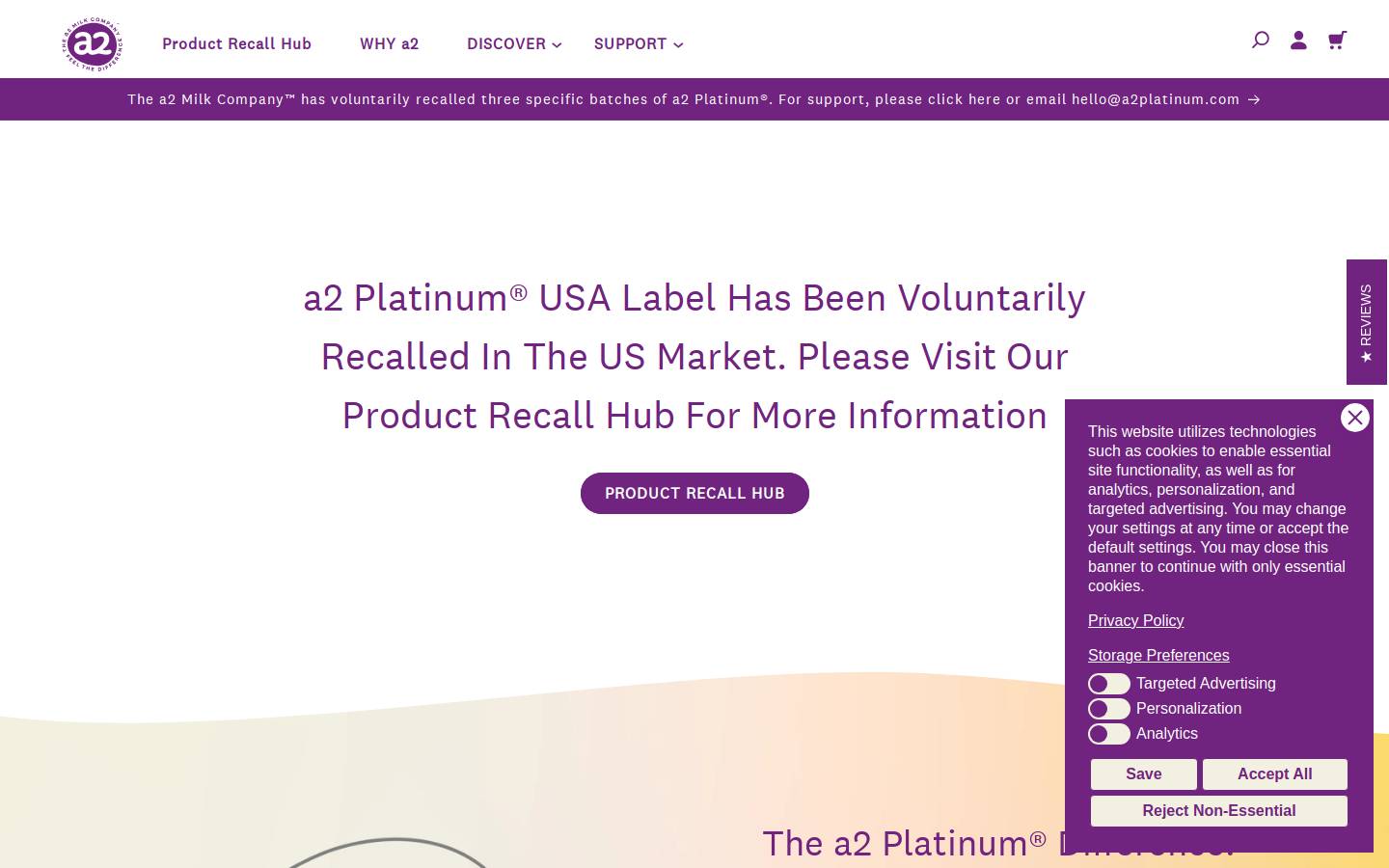 a2store.com homepage screenshot