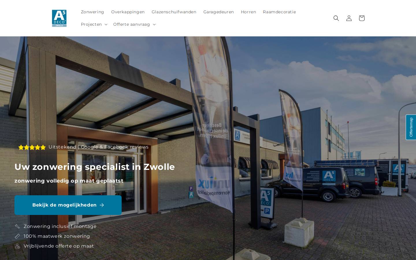a5decozwolle.nl homepage screenshot