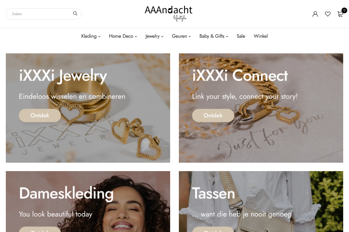 aaandacht.nl homepage screenshot