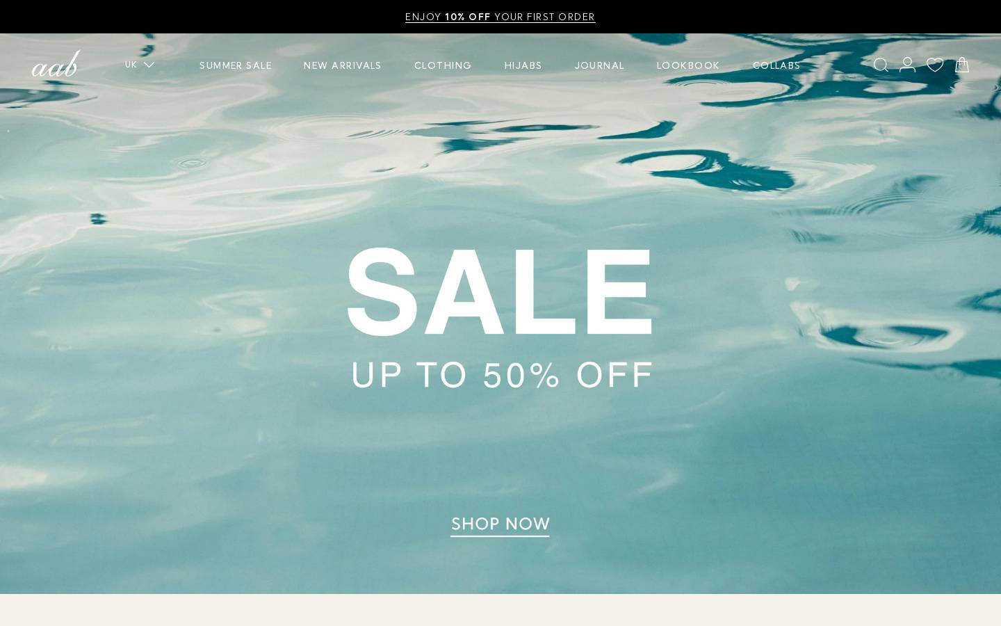 Aab homepage screenshot