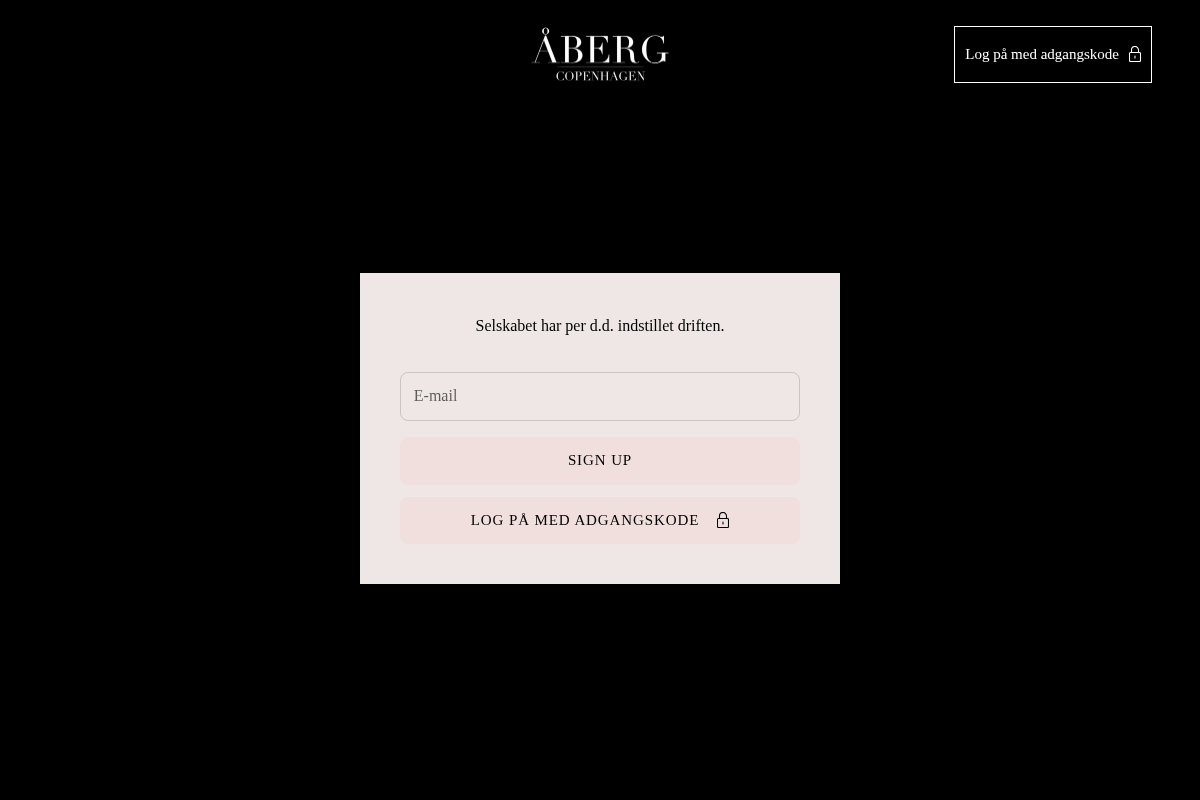 Aaberg Cph homepage screenshot