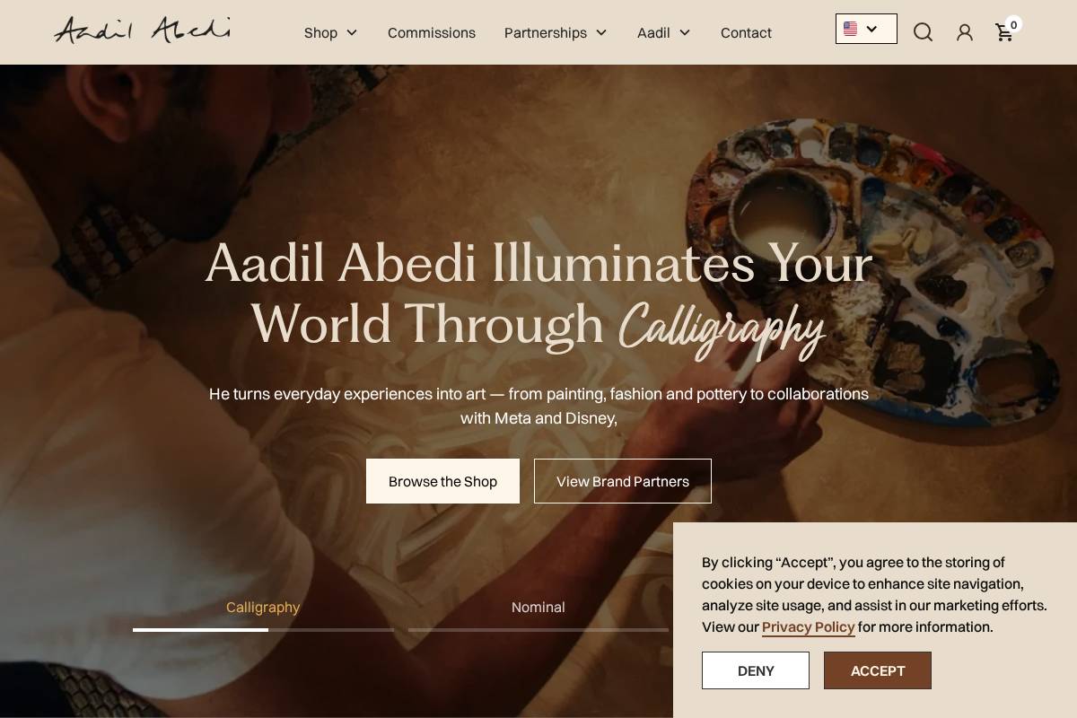 aadilabedi.com homepage screenshot