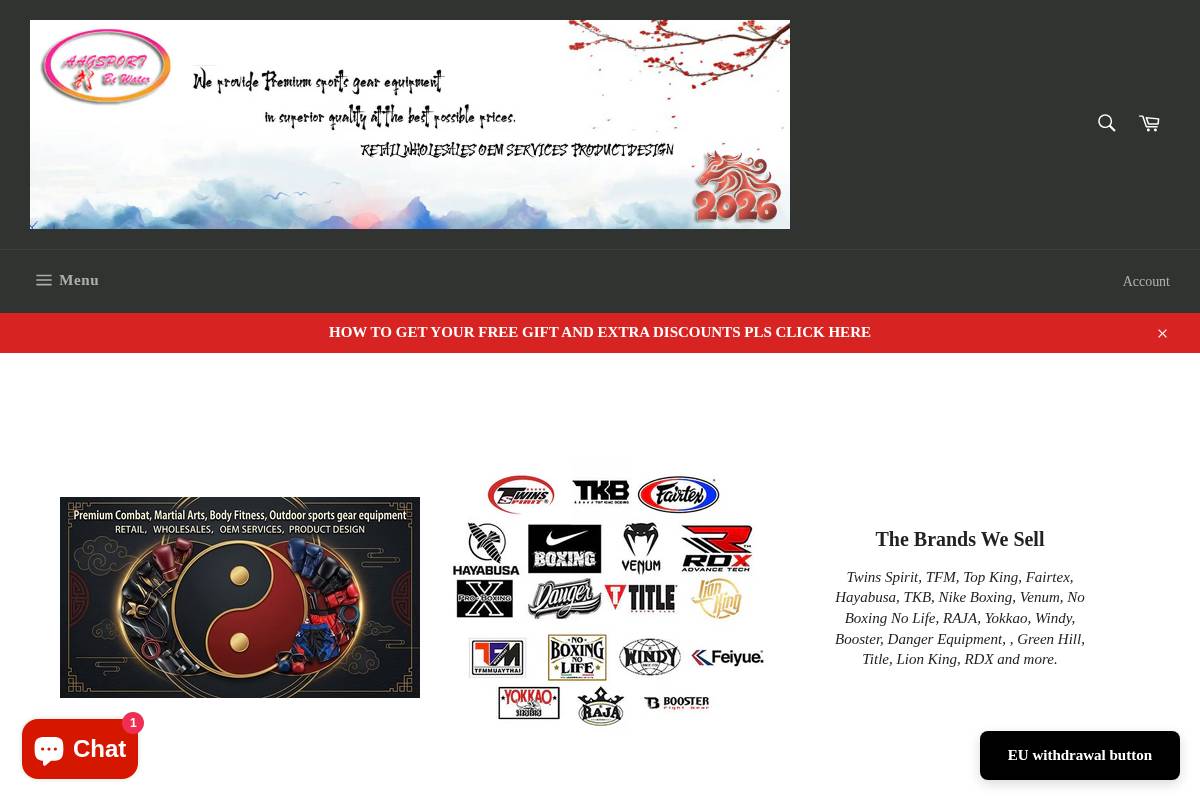 aagsport.com homepage screenshot