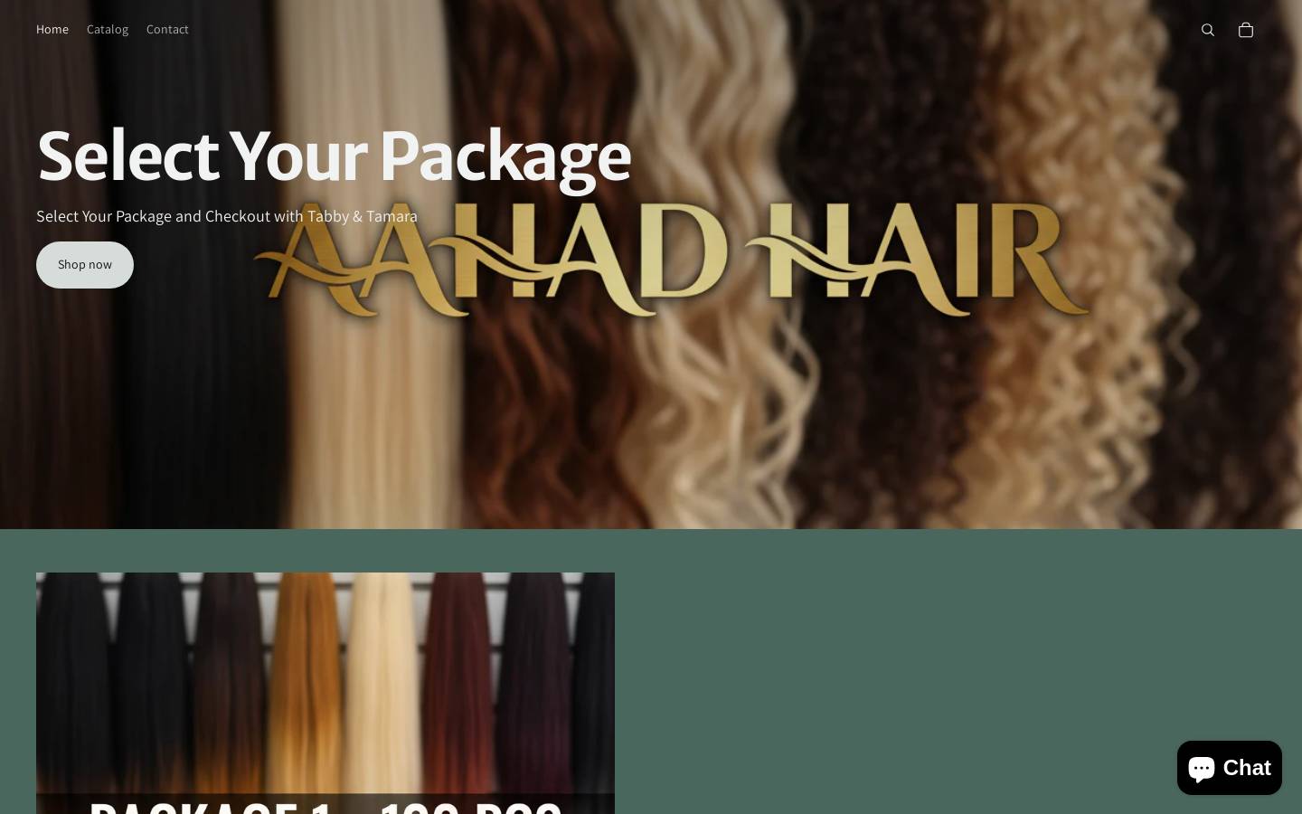 aahadhair.com homepage screenshot