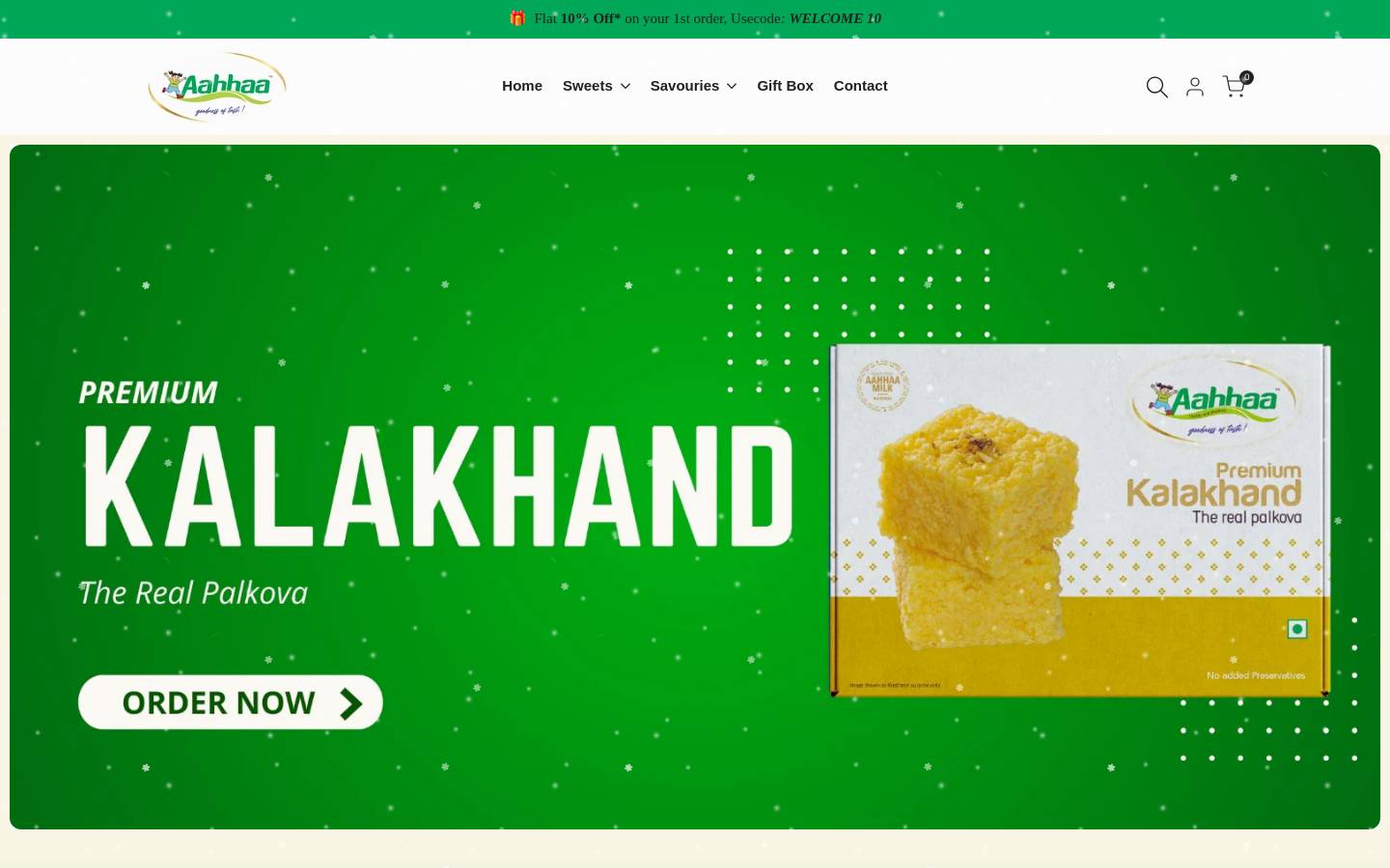 aahhaasweets.com homepage screenshot