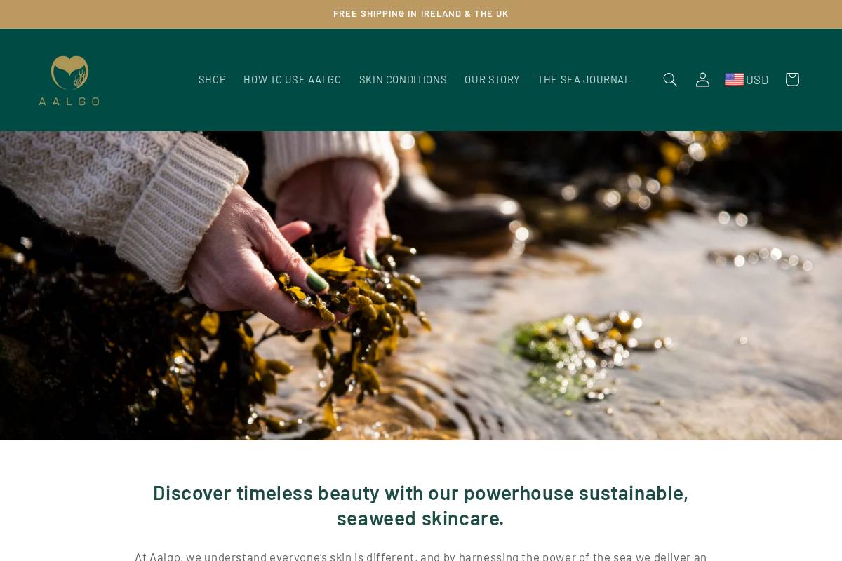 aalgo.com homepage screenshot