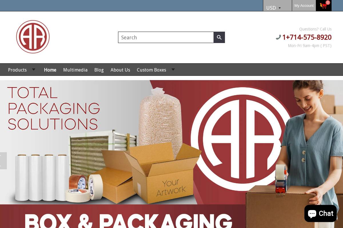 aandrbox.com homepage screenshot