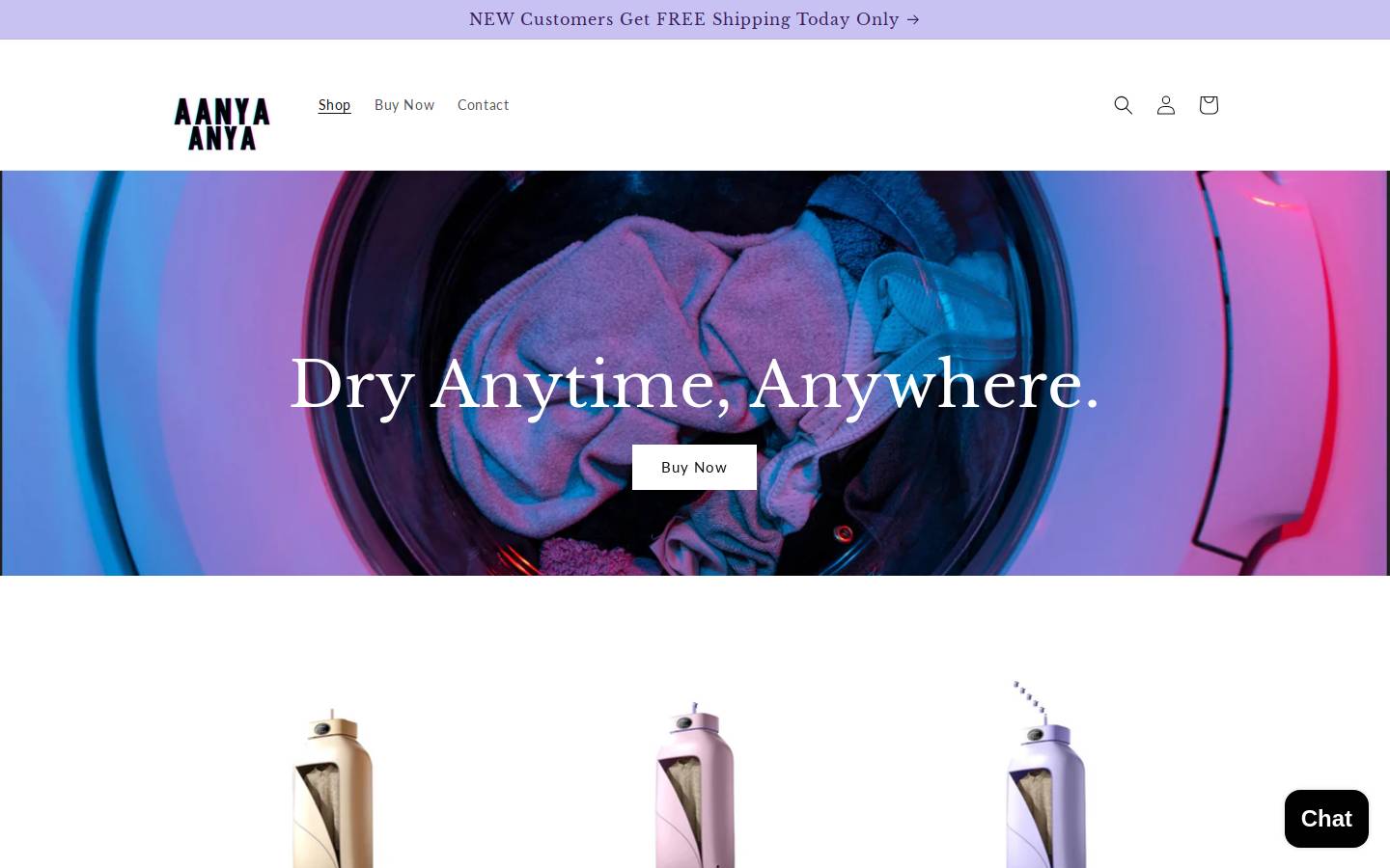 aanyaanya.com homepage screenshot