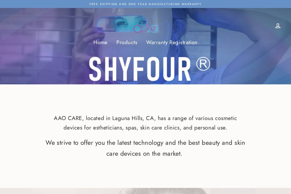 aaocare.com homepage screenshot