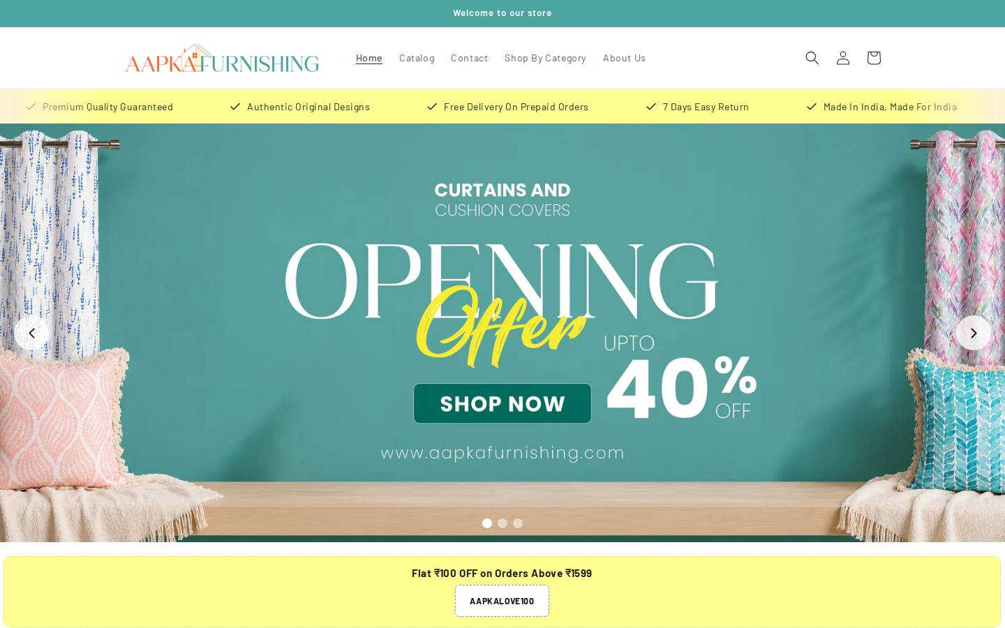 aapkafurnishing.com homepage screenshot