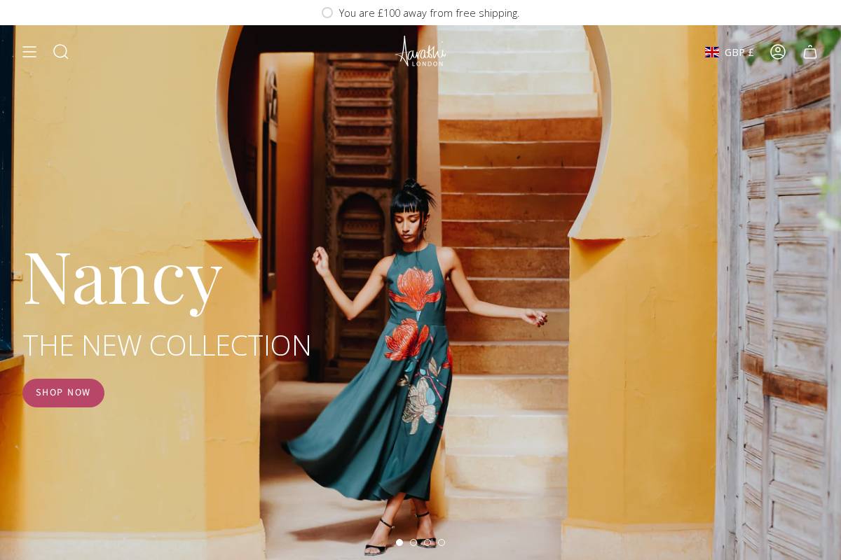 aarabhi.london homepage screenshot