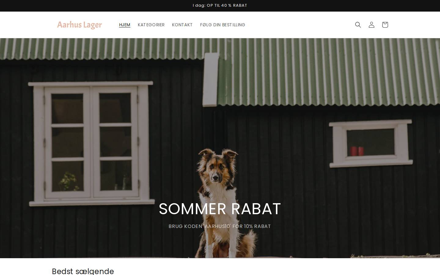 Aarhuslager homepage screenshot