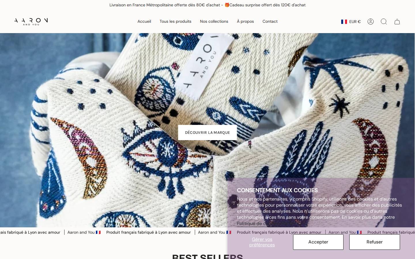 aaronandyou.com homepage screenshot
