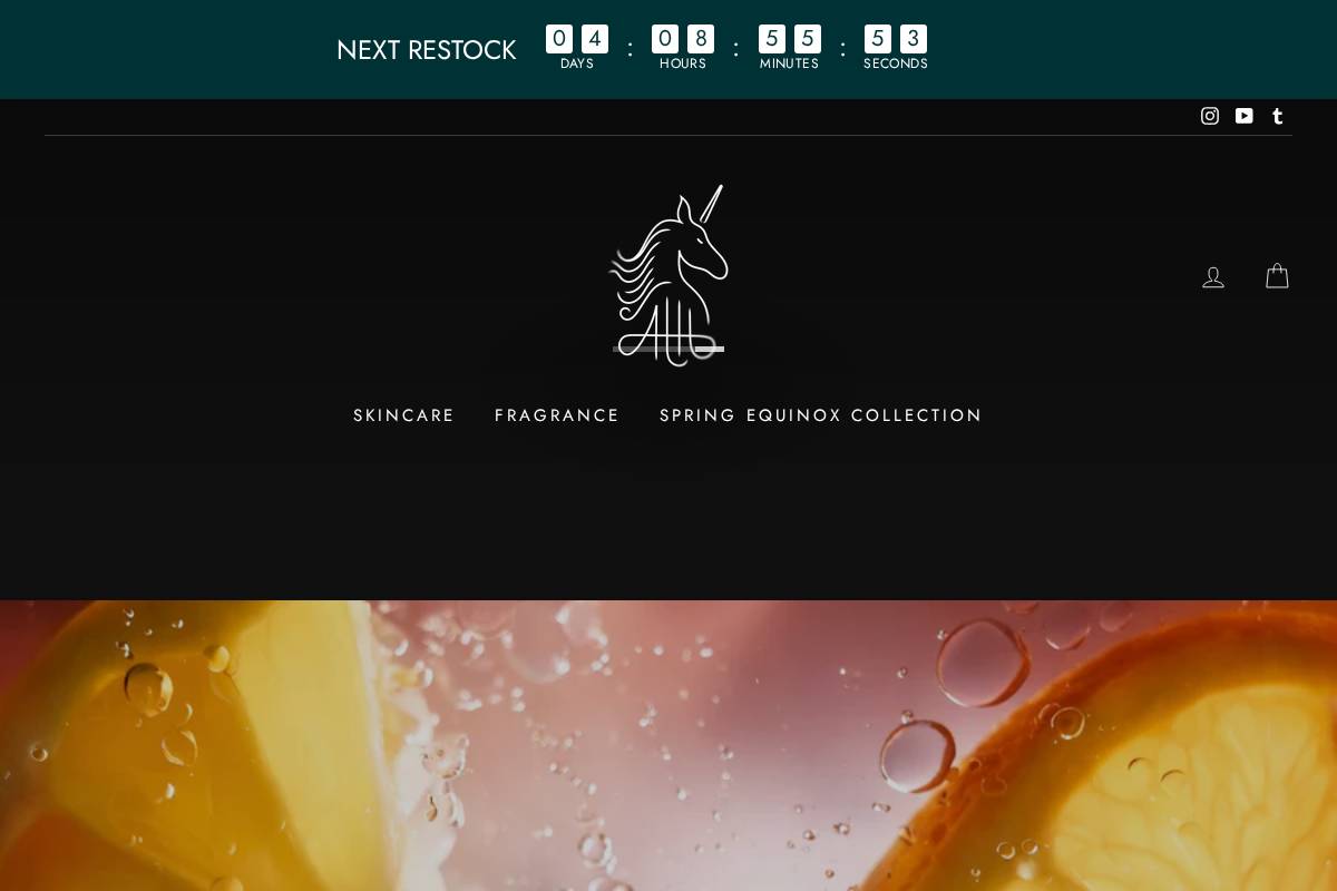 Aaron Terence Hughes Fine Fragrance homepage screenshot