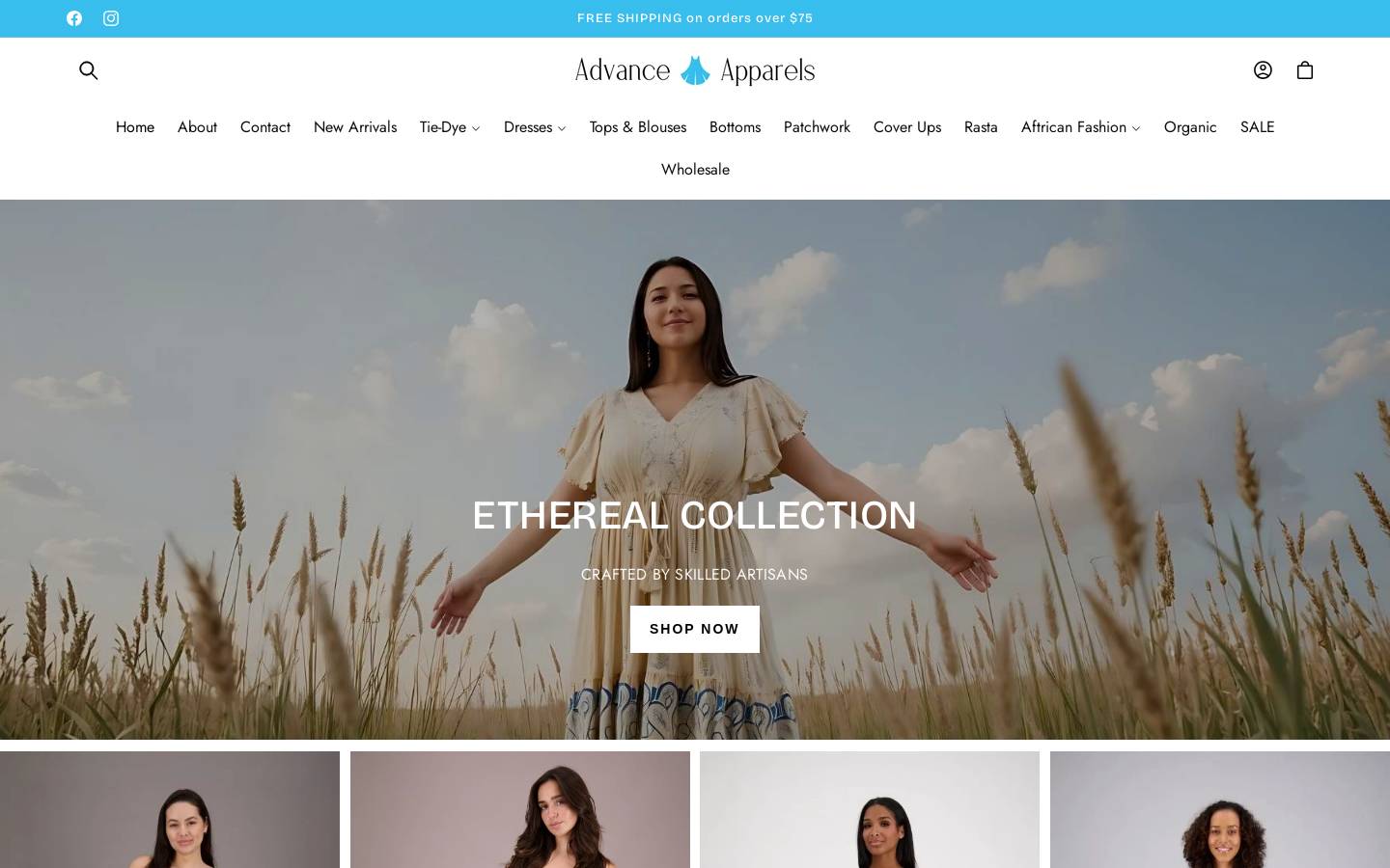 aashopusa.com homepage screenshot