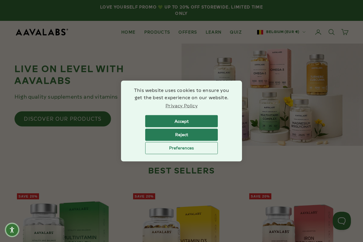 aavalabs.com homepage screenshot