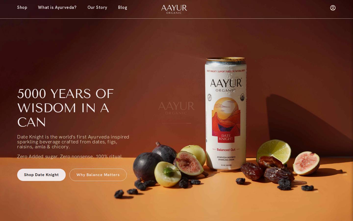aayurorganic.com homepage screenshot