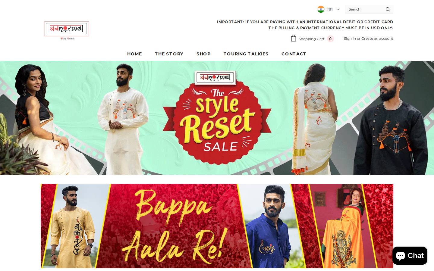 ab-normal.store homepage screenshot