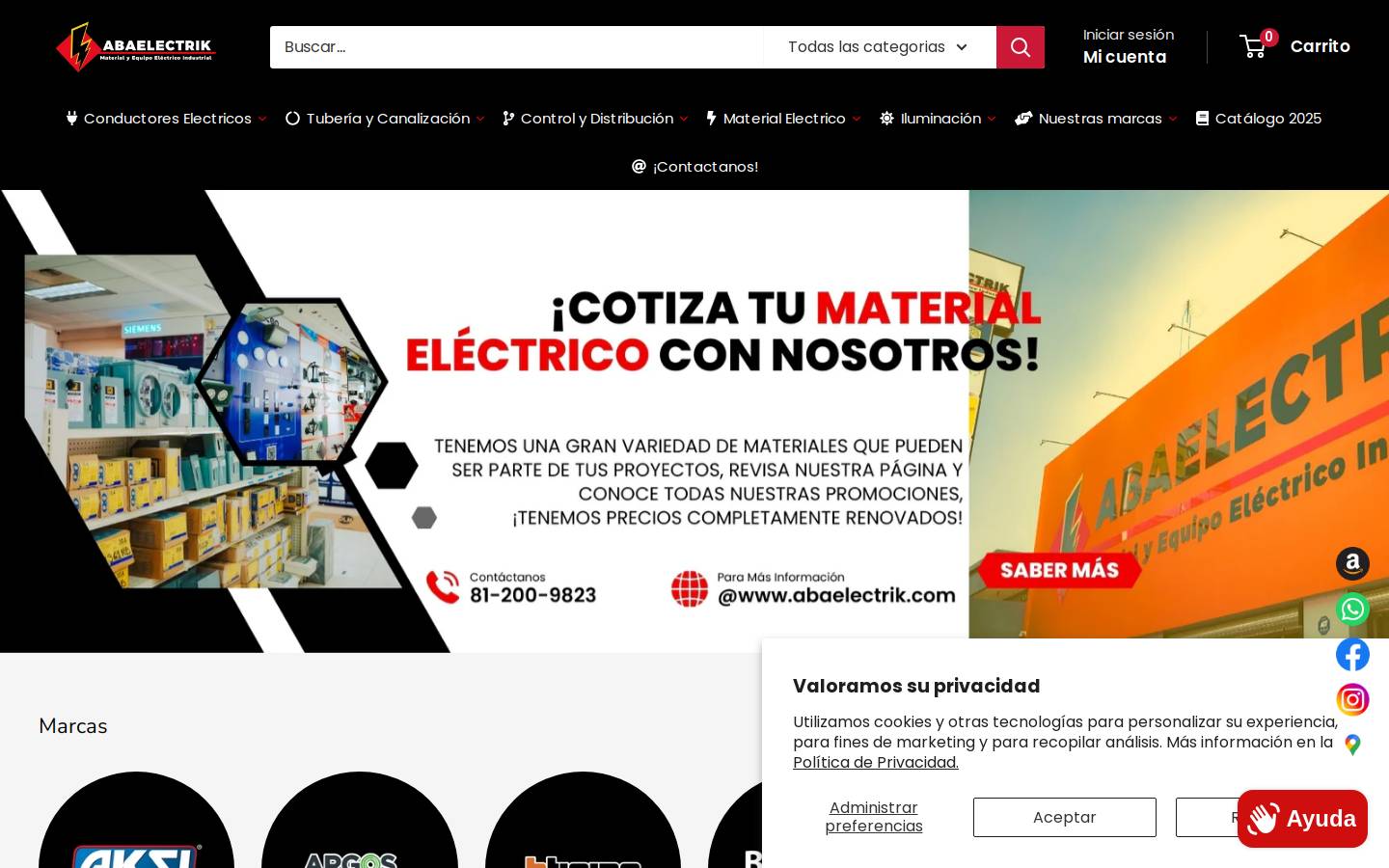 abaelectrik.com homepage screenshot