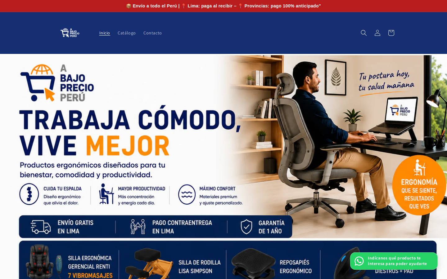abajoprecioperu.com homepage screenshot