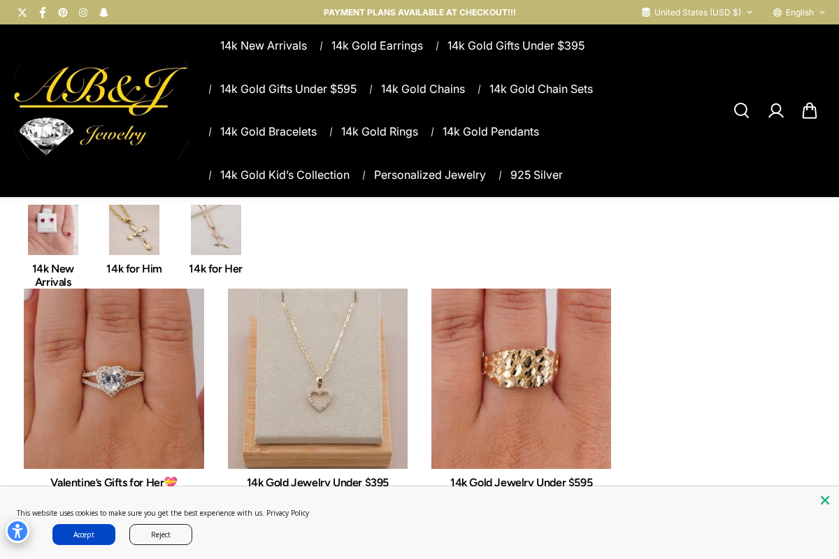 AB and J homepage screenshot