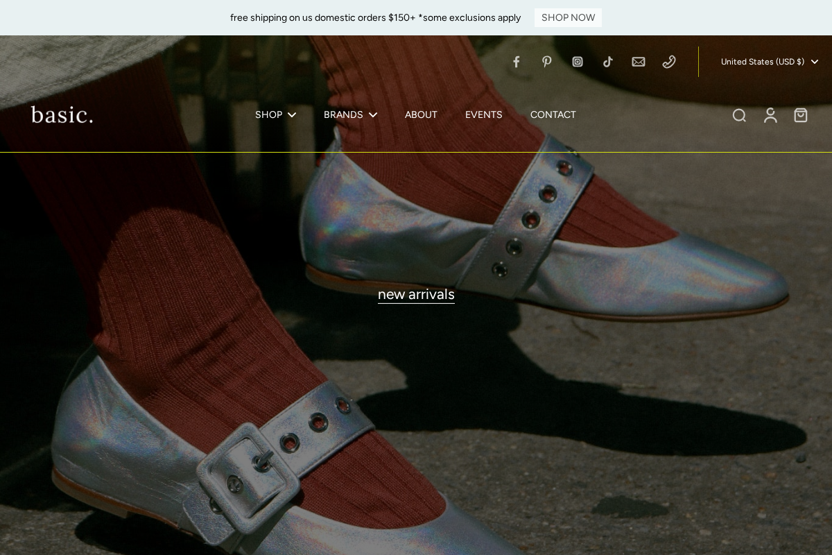 abasicshop.com homepage screenshot