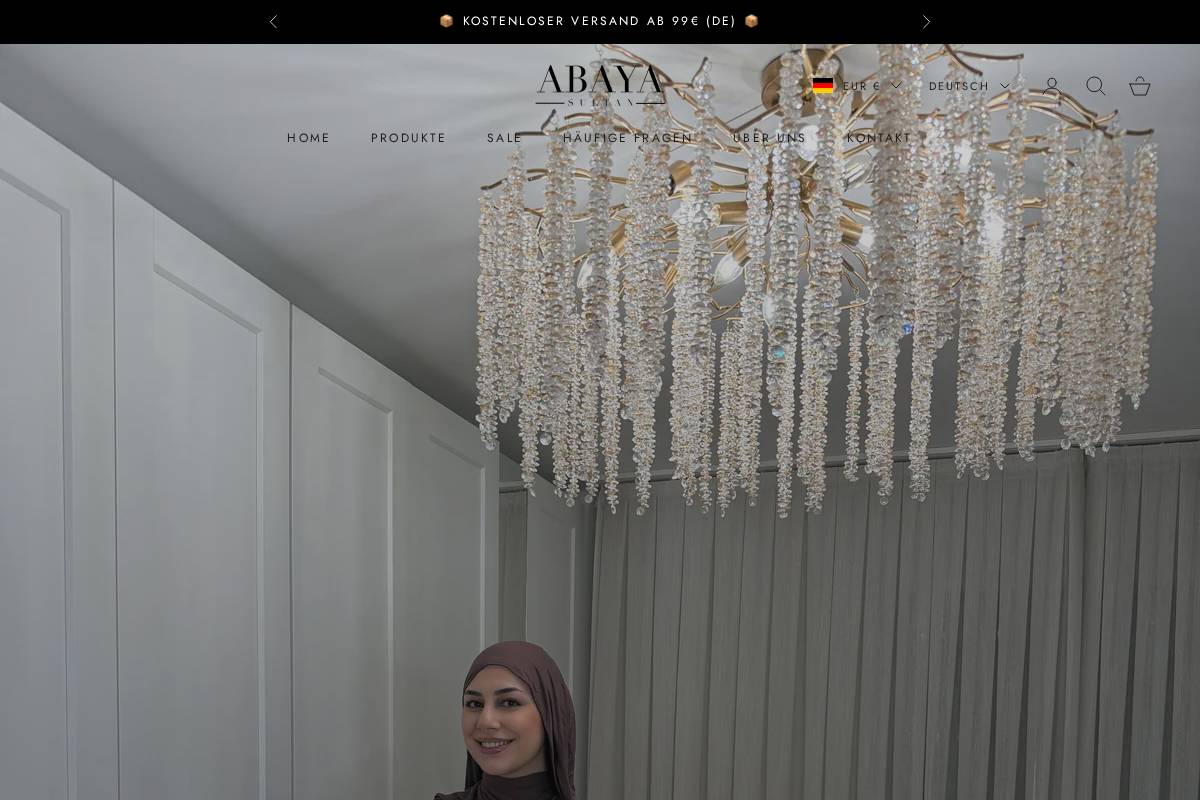 abayasultan.de homepage screenshot