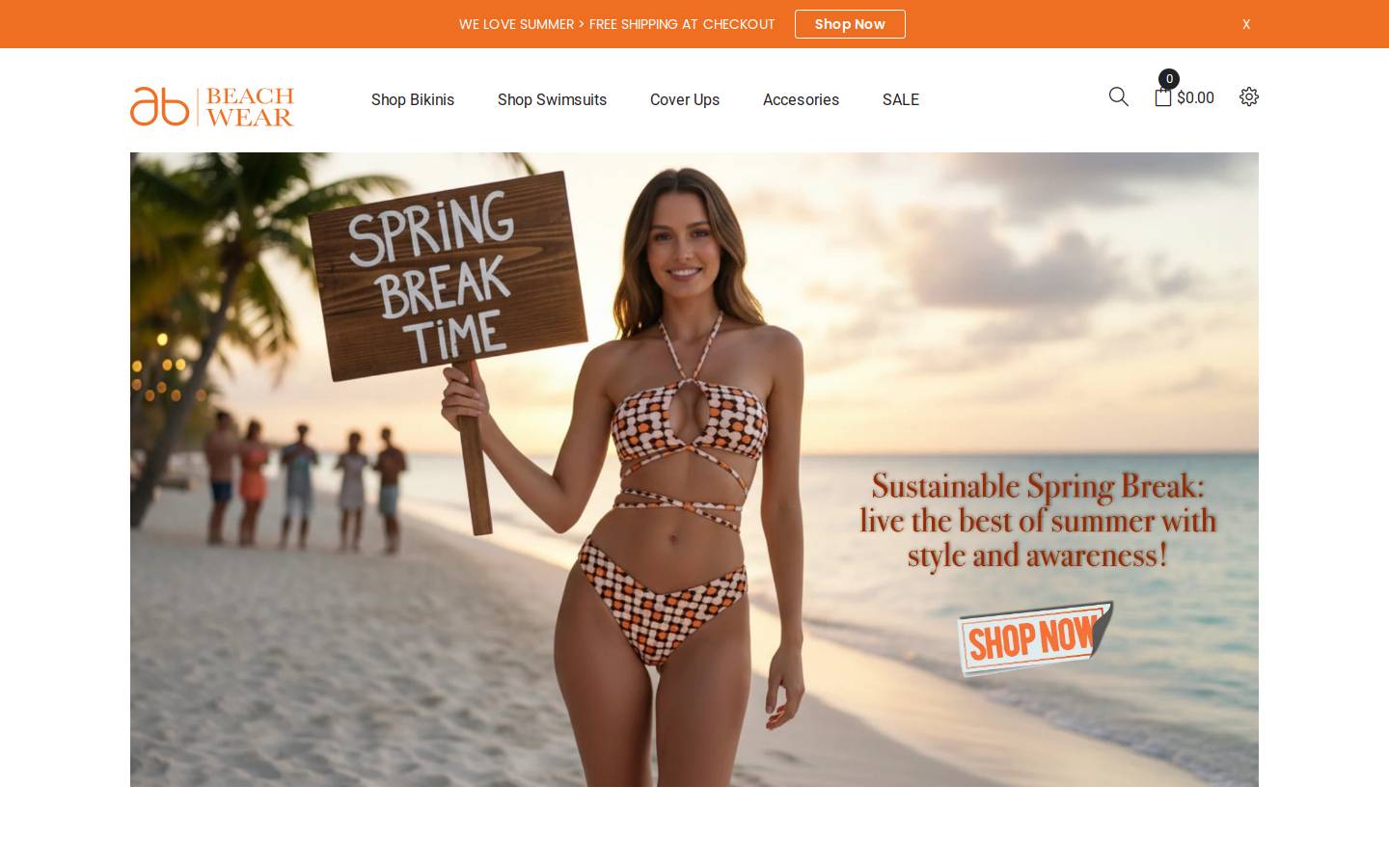 abbeachwear.com homepage screenshot