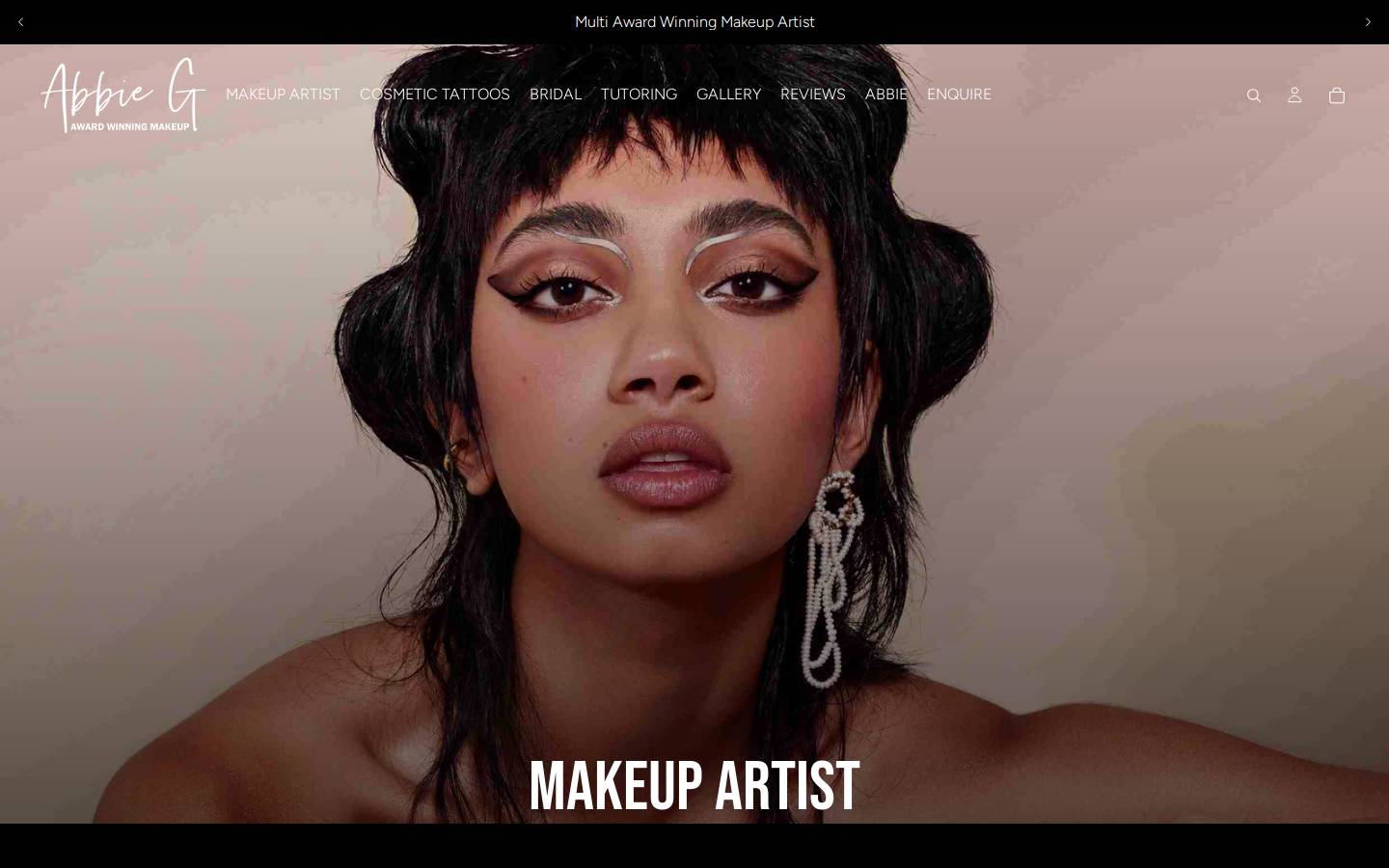 abbiebeauty.co.nz homepage screenshot