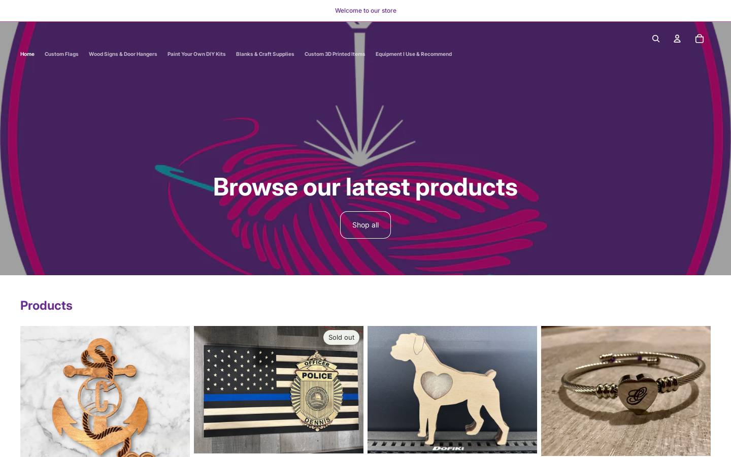 abbysatticcreations.com homepage screenshot