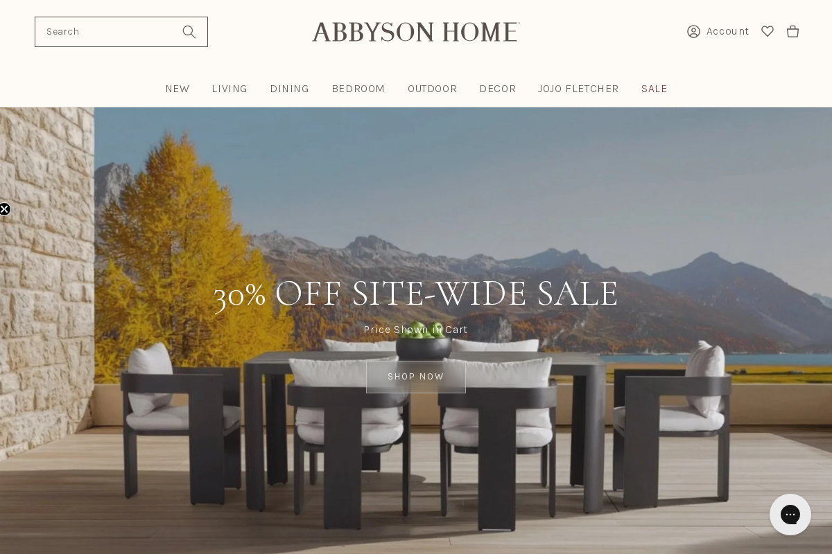 Abbyson homepage screenshot